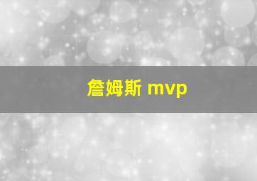 詹姆斯 mvp